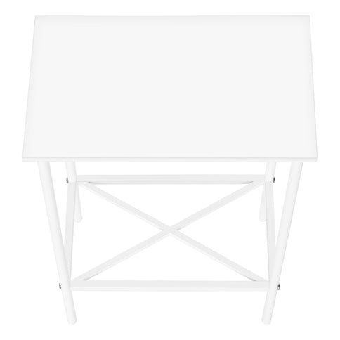 Accent Side Table, Narrow, Small, 2 Tier, Contemporary & Modern