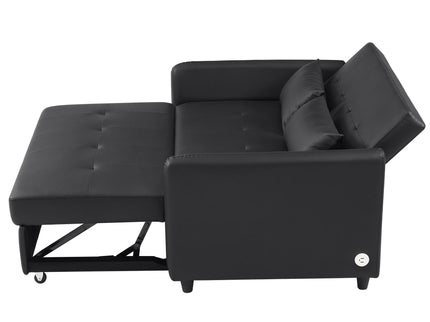 Convertible Sleeper Sofa Bed With 3 USB Ports