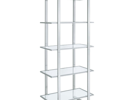 Colfax - 5 Shelf Bookshelf - Clear