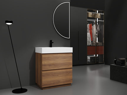 Modern Freestanding Bathroom Vanities With Single Sink Combo