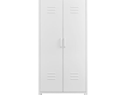 Modern Storage Cabinet With Adjustable Shelves, Magnetic Door Stopper