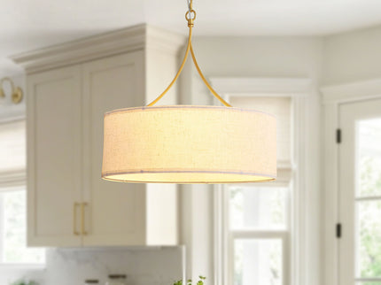 3 Light Drum Pendant Light