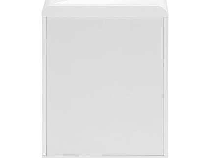File Cabinet, Rolling Mobile, Storage Drawers, Printer Stand, Office, Work, Glossy Contemporary, Modern - White
