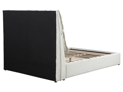Corwyn - Queen Upholstered Panel Bed With Headboard Pillows - White