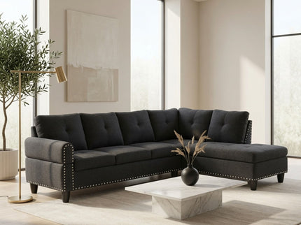 L - Shaped Sectional Sofa With Movable Left Chaise