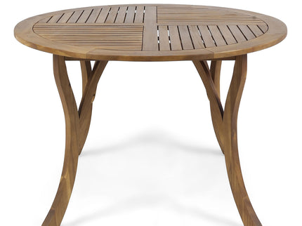 Hermosa - Outdoor Acacia Wood Table Circular Design