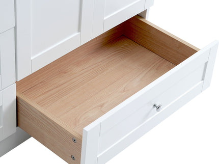 Shaker Free Standing Bathroom Vanity Cabinet & Sink, Soft Close Drawers, Soft Close Doors
