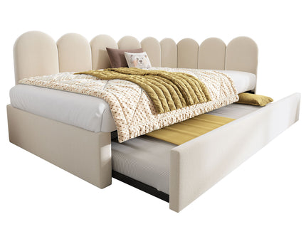 Upholstered Daybed With Pull-Out Bed