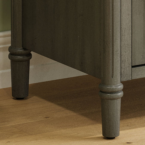 Vintage Bathroom Vanity With Sink, Rustic Cabinet With Soft Close Doors