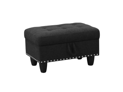 L - Shaped 3 Piece Sectional Sofa With Chaise, Storage Ottoman & Cup Holders