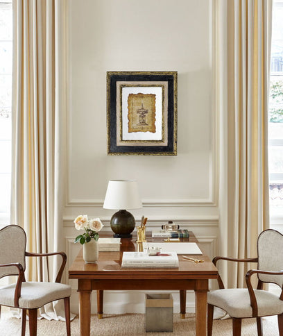 Lucian - Framed Antiqued Sculpture Print