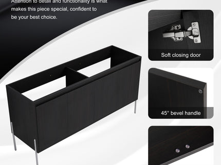 Freestanding Bathroom Vanity & Soft Close Cabinet Doors