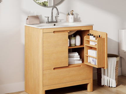 Softened Modern Bathroom Vanity With Sink
