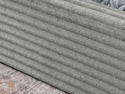 Modern Upholstered Bed Frame With Curved Headboard