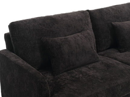 Mid Century Modern Fabric Loveseat Sofa, 2 Seat Upholstered Couch
