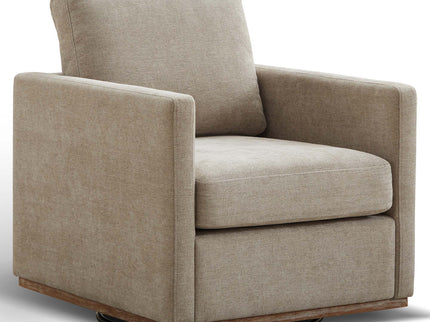 Square Upholstered Swivel Accent Chair
