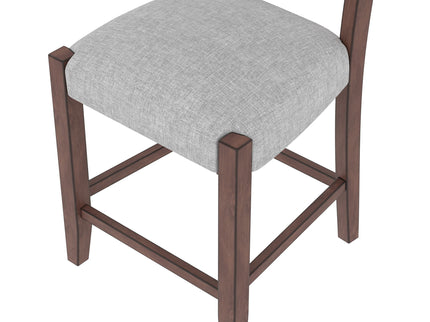 5 Piece Counter Height Dining Set, Bar Table With 4 Upholstered Chairs