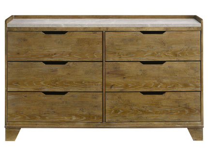 Packard - 6 Drawer Dresser - Oak