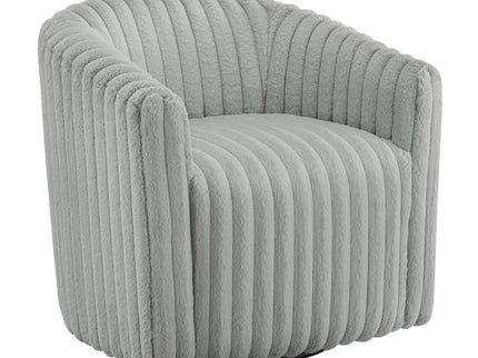 Alexa - Barrel Swivel Chair - Gray