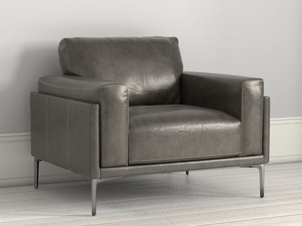 Transitional Fabric Chair - Dark Gray