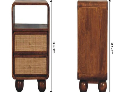 Larissa - 2 Drawer Nightstand - Brown