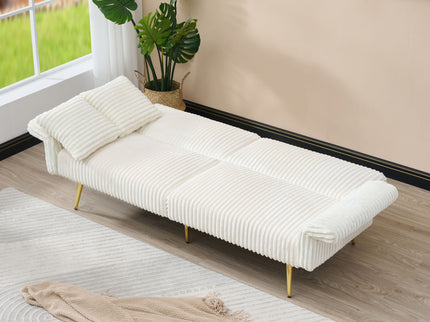 Luxury Foldable Double Sofa Bed With Folding Armrests