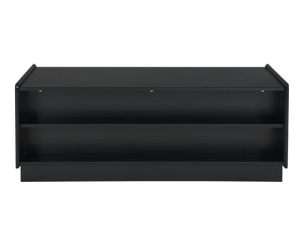 Modern Rectangle Coffee Table With 4 Drawers And 2 Display Shelves