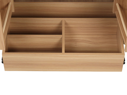 30" Bathroom Vanity With Sink, Cabinet With Doors And Drawer, Rectangular Shape - Natural