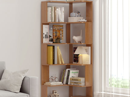 L-Shaped Corner Bookshelf