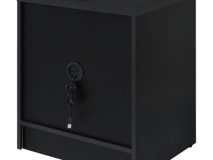 Geary - 2 Drawer Nightstand With LED Lights And USB Charging Ports