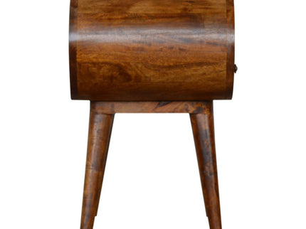 Circular Open Bedside Nightstand