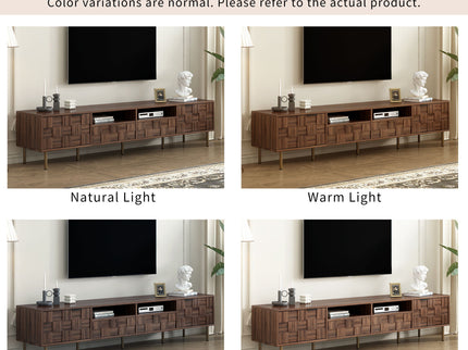 TV Stand With 2 Drawers, Media Console Table, Storage Cabinet With Cable Management