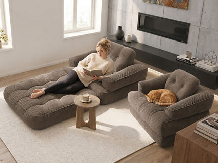 Convertible 2 In 1 Armrest Sofa For Bedroom