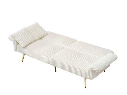 Luxury Foldable Double Sofa Bed With Folding Armrests
