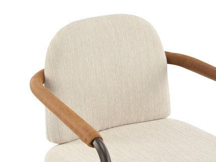 Modern Dining Chair Set With Durable Iron Frame And Comfortable Fabric Upholstery