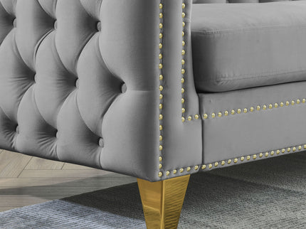Upholstered Couch Sofa With Button Tufting For Living Room