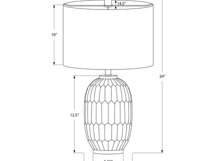 Table Lamp, Lighting, Transitional - Cream