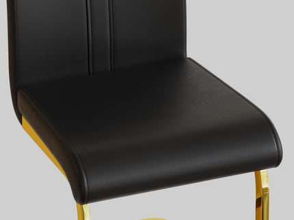 Side Dining Room Chair, Padded Seat High Back