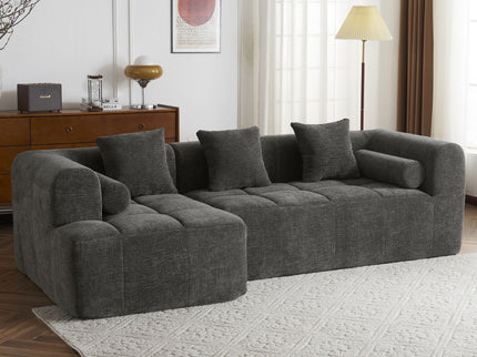 Sectional Free Combined Sofa With 2 Side Pockets