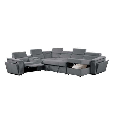Harvey - Power Recliner Sleeper Sectional