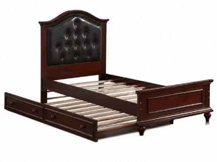 Contemporary Style Bed With Trundle