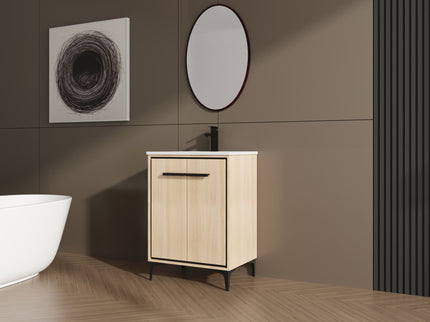 Modern Bathroom Vanity Base With Basin And Storage Cabinet