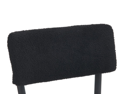Modern Teddy Fabric Upholstered Bar Stools - Legs