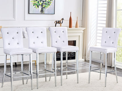 Bar Chairs & Crystal Clasp Design (Set of 2)