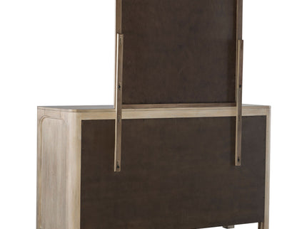 Flores - 9 Drawer Dresser With Mirror - Mango Color