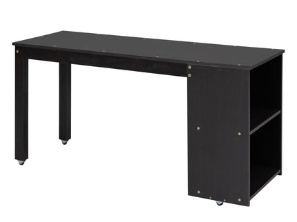 Loft Bed With Retractable Writing Desk And 3 Drawers With Storage Stairs And Shelves
