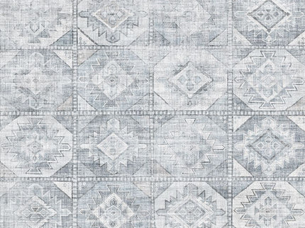 Toucan - 5' X 7' Washable Non - Slip Area Rug - Silver
