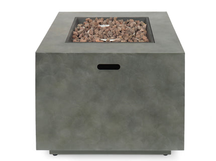 Outdoor Patio Gas Burning Fire Pit Table 50, 000 Btu, Square