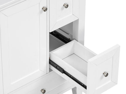 Modern Bathroom Vanity With Sink, Freestanding Cabinet With Drawers And Shelves