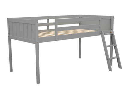 Low Loft Bed With Adjustable Ladder
